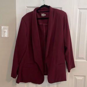 ASOS Maroon Oversized Blazer